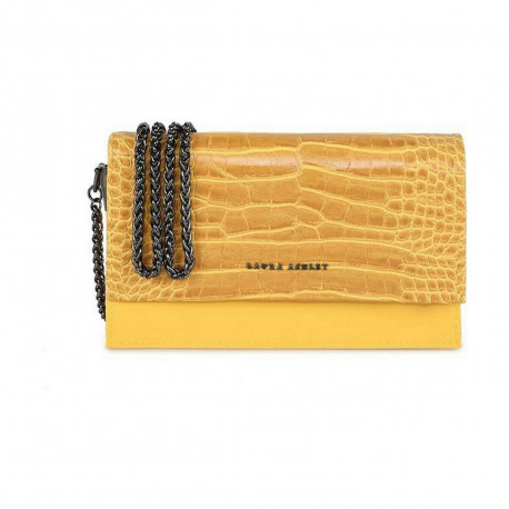 Women's Handbag Laura Ashley DUDLEY-CROCO-YELLOW Yellow 22 x 12 x 5 cm