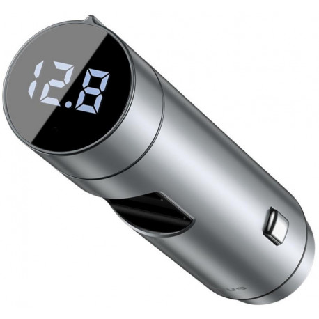 Baseus FM transmitter + charger Energy Column, silwer