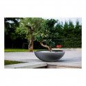 Plant pot EDA Graphit Washbasin Plastic Dark grey (Ø 59 x 21 cm)