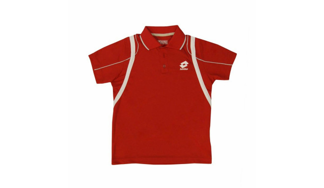 Children’s Short Sleeve Polo Shirt Lotto Attack PL Red - 9-10 Years