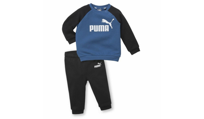 Детский спортивных костюм Puma Minicats Essentials Raglan Чёрный Синий - 12-18 Months