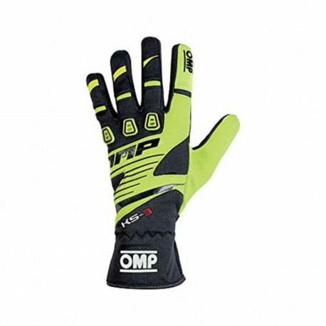 Men's Driving Gloves OMP MY2018 Kollane (Suurus M)