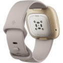 Fitbit Sense, lunar white/soft gold stainless steel (open package)
