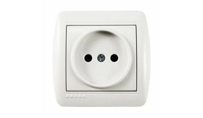 Plug socket Solera mur07u 2P White 16 A Surface