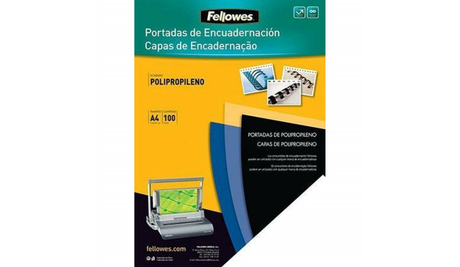 Cover Fellowes 100 Units Binding Blue A4 polypropylene