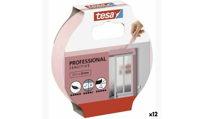 "Līmlente TESA Professional Sensitive Gleznotājs Rozā 12 gb. 25 mm x 50 m
