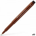 Püsimarker Faber-Castell Pitt Artist Pruun 10 Ühikut