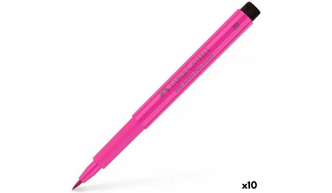 Felt-tip pens Faber-Castell Pitt Artist Pink (10 Units)