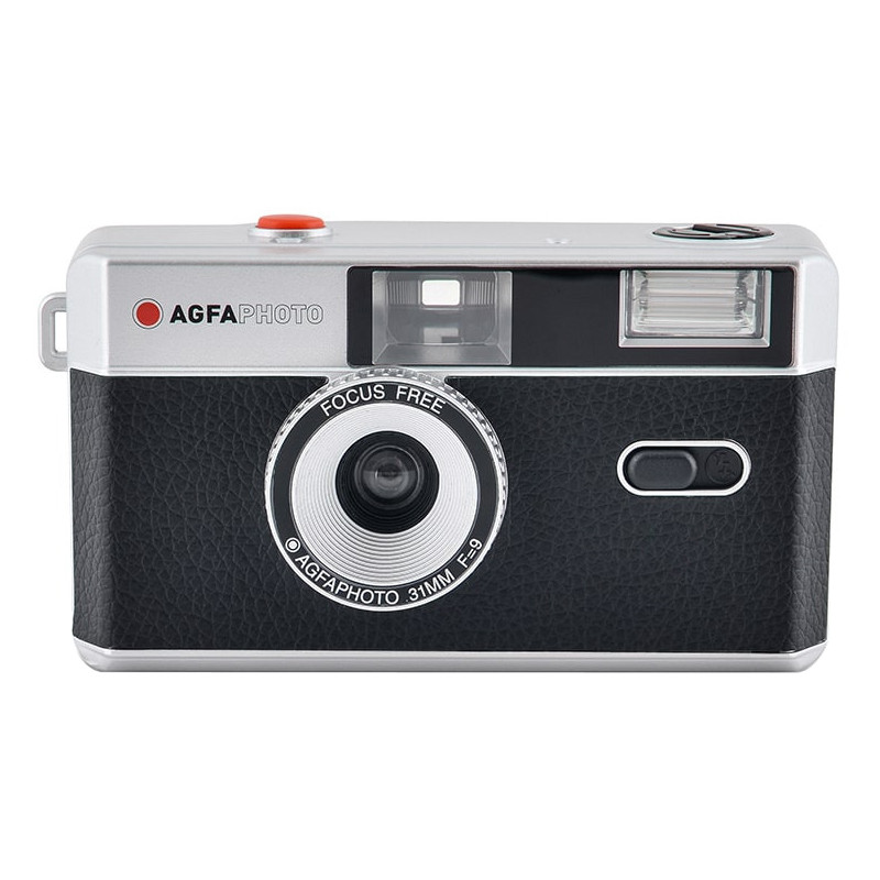 Agfaphoto analoogkaamera 35mm, must