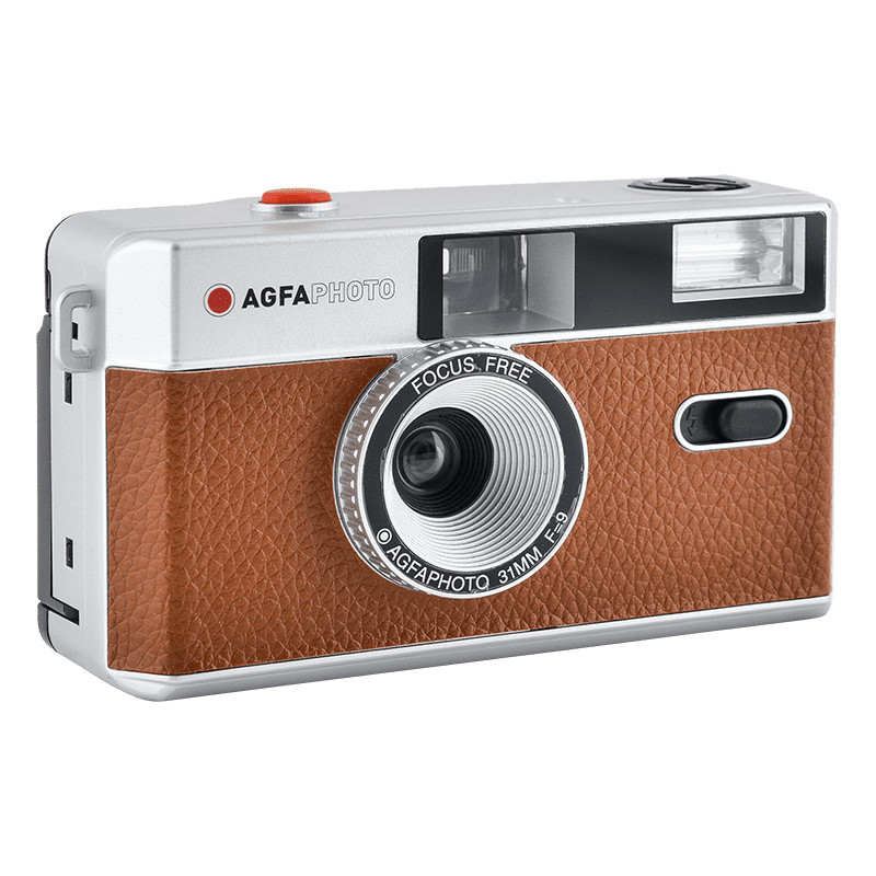 AgfaPhoto Analog 35mm Reusable Film Camera (Coffee Brown) at