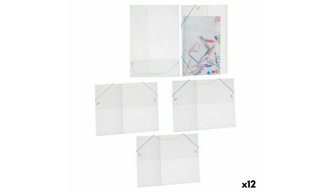 Dokumendimapp Pincello ELASTIC 3 COL Roheline Läbipaistev (12 Ühikut)