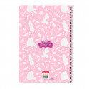 Notebook Princesses Disney Magical Beige Pink A4 80 Sheets