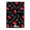 Notebook Spiderman Hero Black A4 80 Sheets