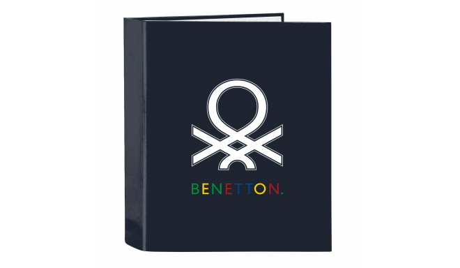 Ring binder Benetton Sixties Navy Blue A4 (27 x 33 x 6 cm)