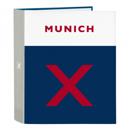 Gredzenveida stiprinājums Munich College Pelēks A4 (27 x 33 x 6 cm)