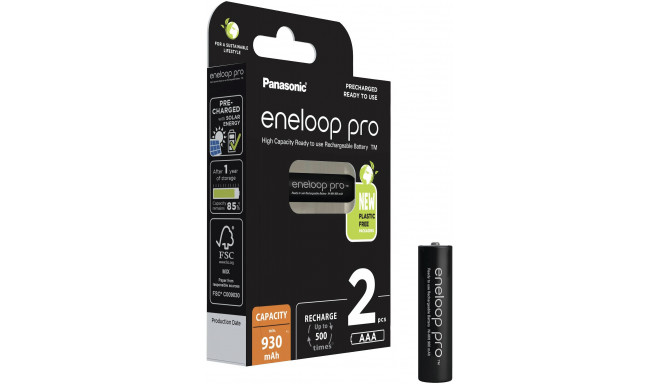Panasonic eneloop rechargeable battery Pro AAA 930 2BP