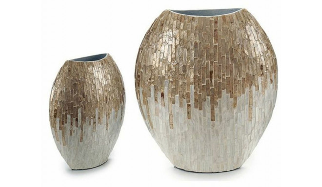 Gift Decor ваза Перламутр 15x35x32 см, белый/коричневыйbrown