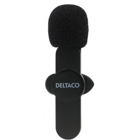 Deltaco juhtmevaba mikrofon Wireless Vlogging Microphone USB-C/Lightning (VLOG-100)