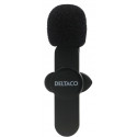 Wireless vlogging microphone DELTACO USB-C/Lightning, 1-pack / VLOG-100
