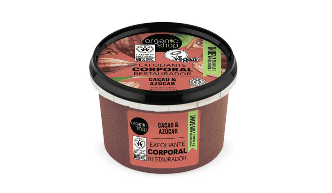 ORGANIC SHOP CACAO EXFOLIANTE CORPORAL CHOCOLATE BELGA 1UN