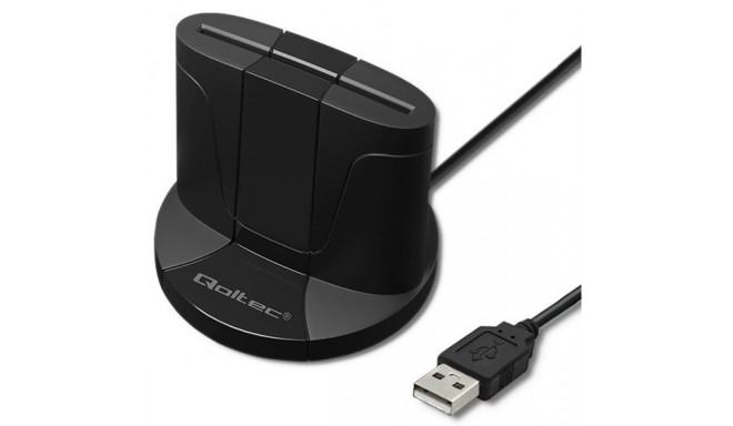 Qoltec считыватель ID-карты + USB-C адаптер SCR0632