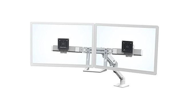Ergotron HX dual monitor desk arm - white