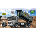 Jamara Dump truck Mercedes-Benz Arocs Metal Meiller, toy wehicle (silver/black, 1:20)