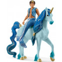 Schleich Bayala Aryon on unicorn, toy figure