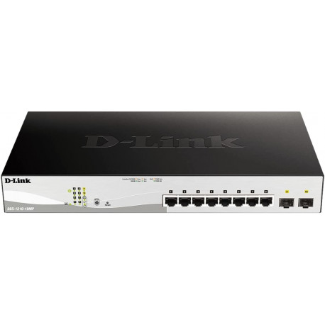 D-Link DGS-1210-10MP/E  PoE/GE/GE/SMA/08