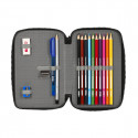 School Case with Accessories Paul Frank Campers Black (12.5 x 19.5 x 4 cm) (28 pcs)