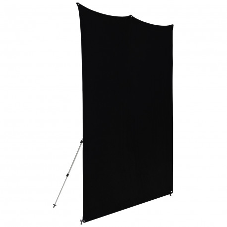 Westcott X Drop Pro Kreukbestendige Achtergrond Kit Rich Black (8' x 8')