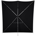 Westcott X Drop Pro Kreukbestendige Achtergrond Kit   Rich Black (8' x 8')