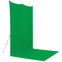 Westcott X Drop Pro Kreukbestendige Achtergrond Kit   Chroma Key Green Screen Sweep (8' x 13')