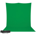 Westcott X Drop Pro Kreukbestendige Achtergrond Kit   Chroma Key Green Screen Sweep (8' x 13')