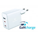 Swissten GaN Travel Charger 2 x USB-C / USB / 70W