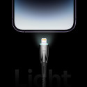 Kabel Baseus Glimmer Series s rychlým nabíjením USB-C - Lightning 480Mb/s PD 20W 2m černý