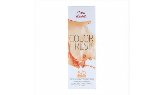 Pagaidu Krāsa Color Fresh Wella Color Fresh Nº 6.0 (75 ml)