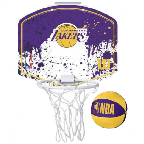 Mini Wilson NBA Team Los Angeles Lakers Mini Hoop Basketball Backboard WTBA1302LAL (One size)