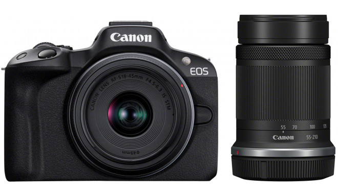 Canon EOS R50 + 18-45mm + 55-210mm, must