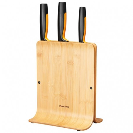Fiskars 3 noaga komplekt bambusplokis 1057553