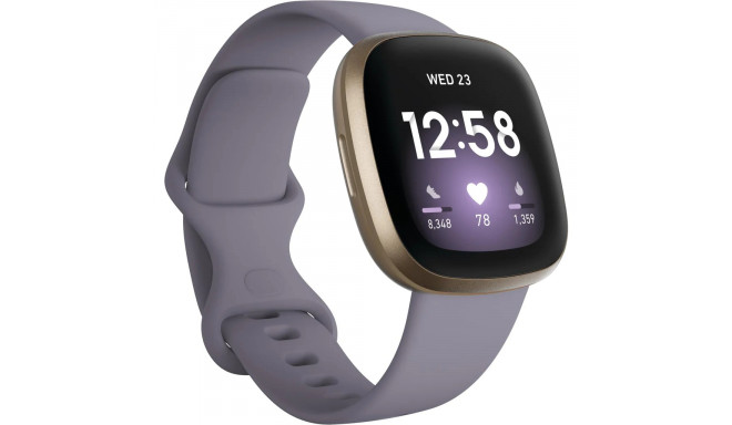 Fitbit Versa 3, soft gold/thistle