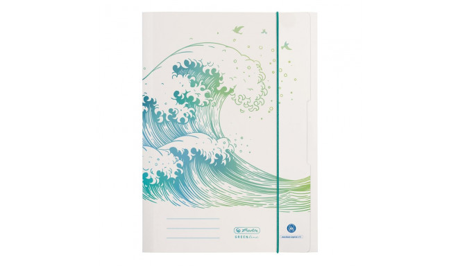 Herlitz kummiga kaaned A4 GREENline Wave
