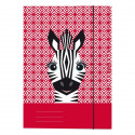 Herlitz Mape ar gumijas joslu, A4 - Cute Animals / Zebra