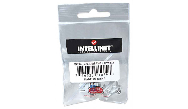 Intellinet Keystone moodul RJ45 UTP Cat6 valge