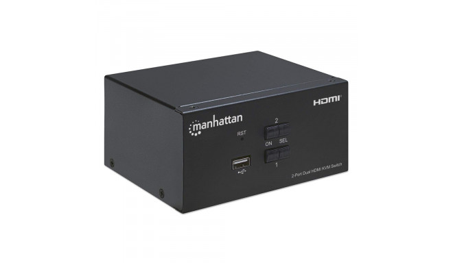 Manhattan Przełącznik KVM 2/1 HDMI, USB, 4K 30Hz