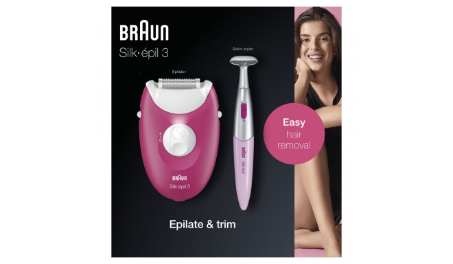 Braun Silk-épil 3 3-420 malinowy