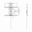 Sbox Fixed Flat Screen LED TV Mount 37"-70" 50kg PLB-1246F