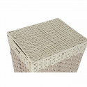 Laundry basket DKD Home Decor Natural Braiding Metal Fibre (43 x 35 x 59 cm)