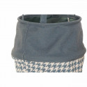 Laundry basket DKD Home Decor Houndstooth Polyester (28 x 28 x 28 cm) (3 Units)