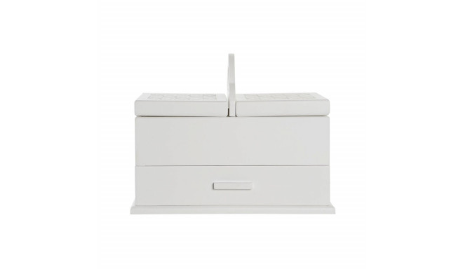 DKD Home Decor jewelry box MDF 30x17x24cm, white/ivory